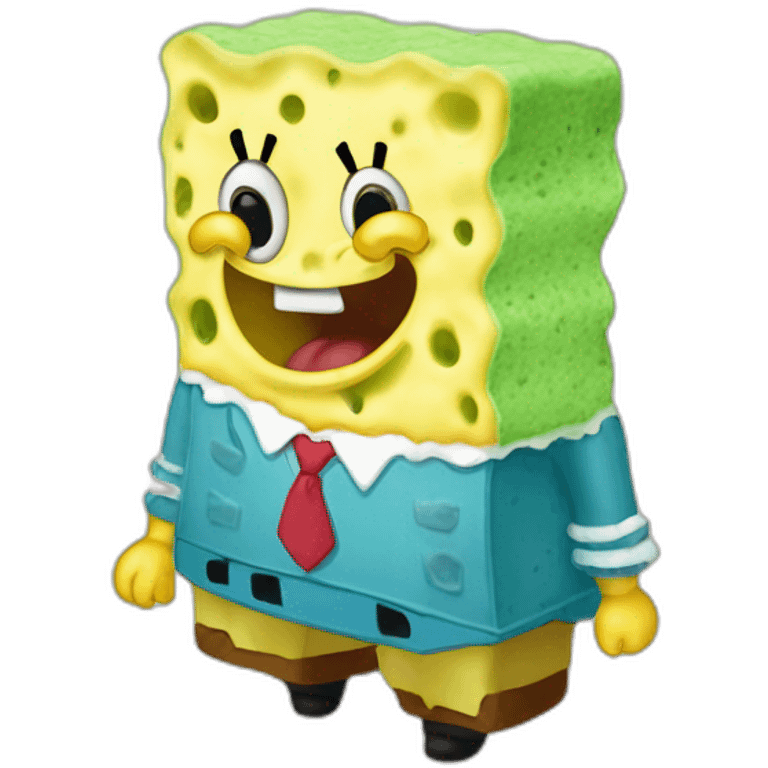 sponge bob eating sponge emoji