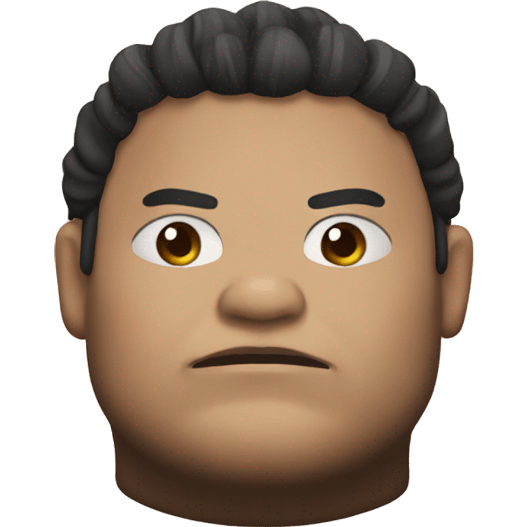 Caked up sumo wrestler emoji