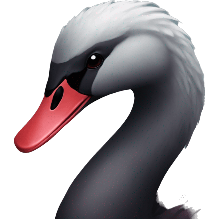 Dark red swan  emoji