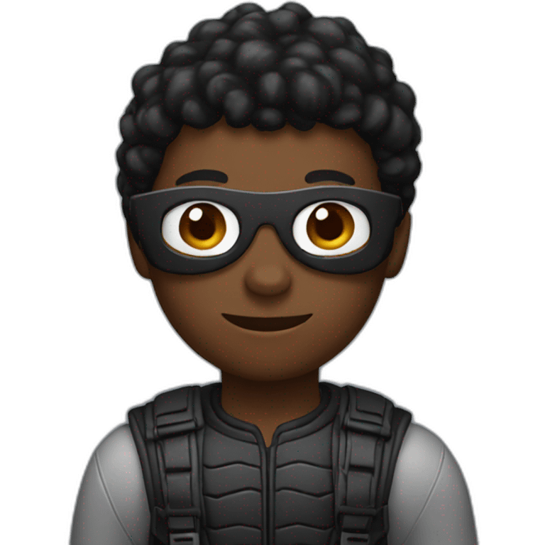 Black spiderman emoji