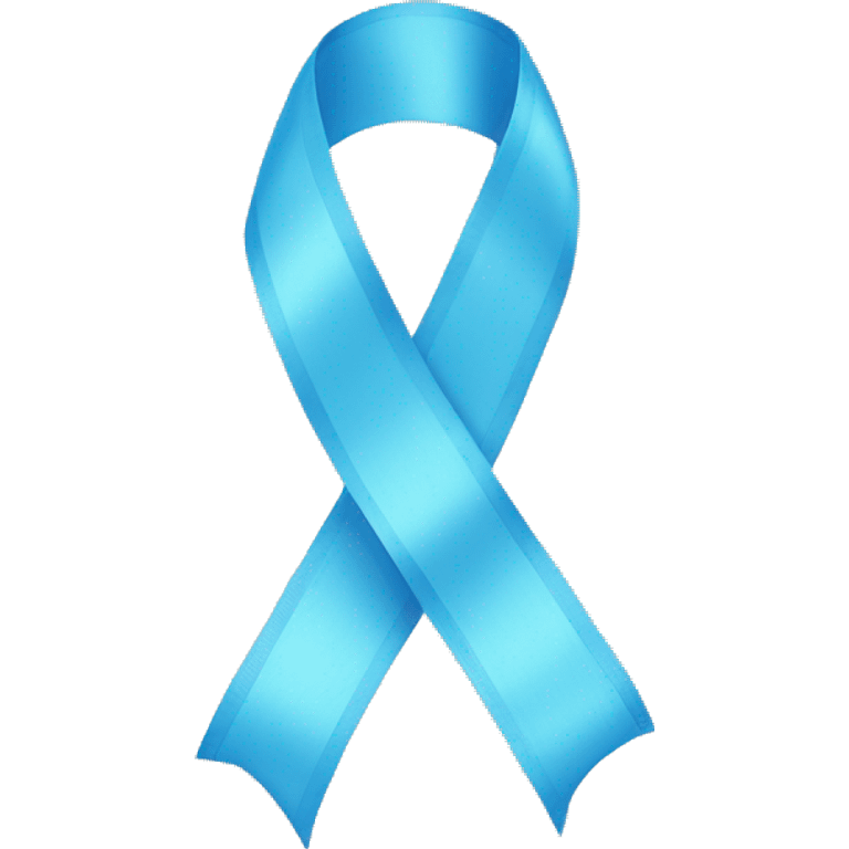 light blue ribbon emoji