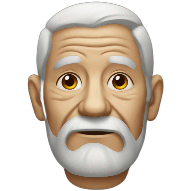 real old man with tattoos in face emoji