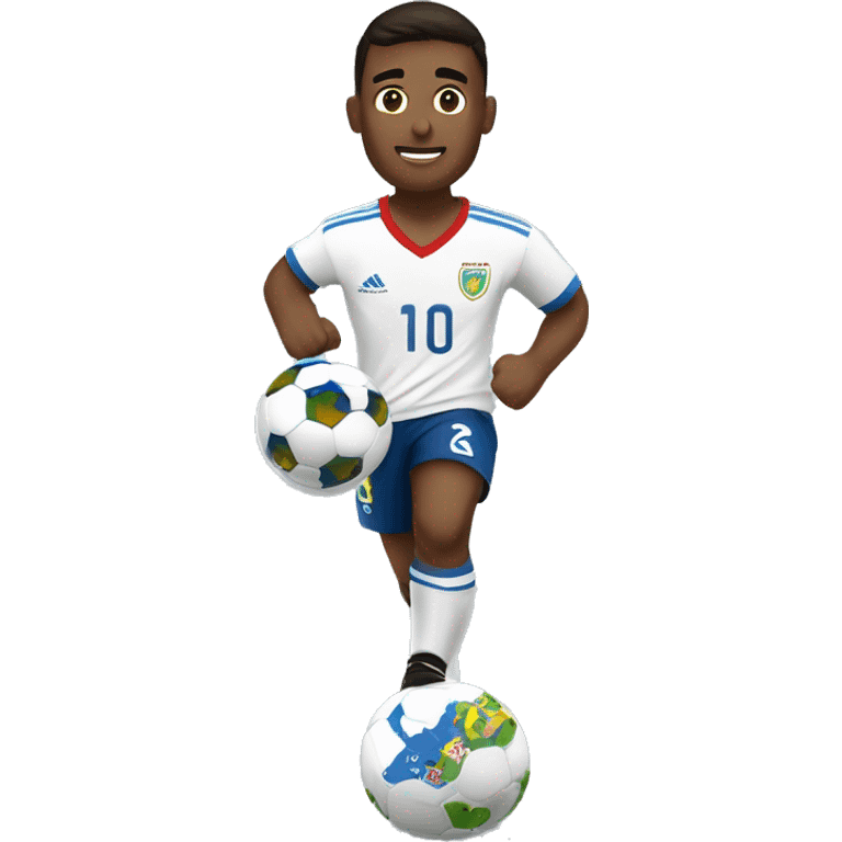 Jugador de fútbol levantando la copa del mundo  emoji