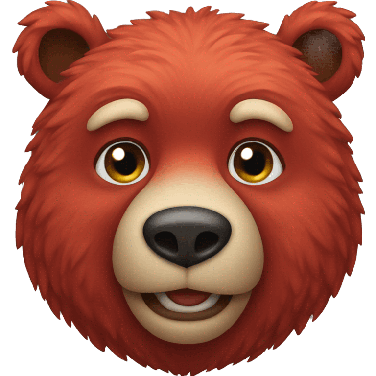 Red bear emoji