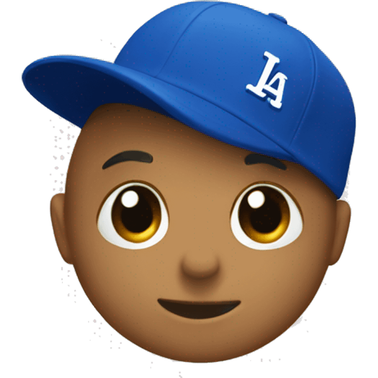 blue cap with LA logo emoji