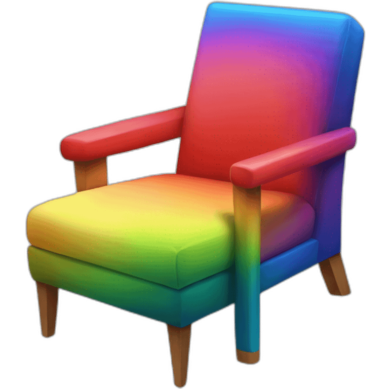 Jonathan Toews as rainbow colored chair emoji