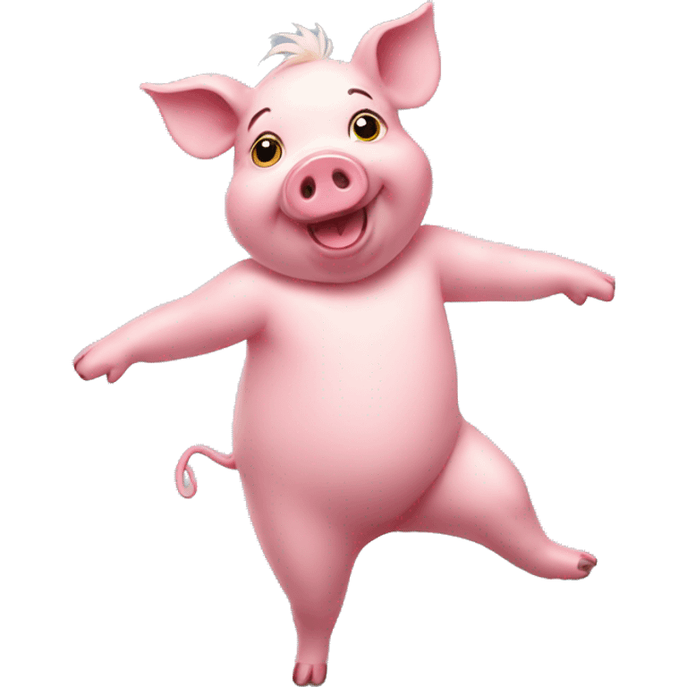 dance pig emoji