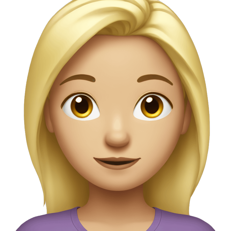 Blond girl who do yoga  emoji