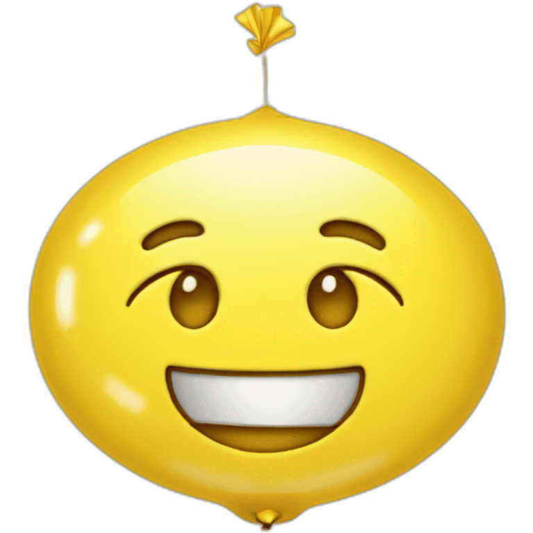 Yellow 5 Foil Balloon emoji