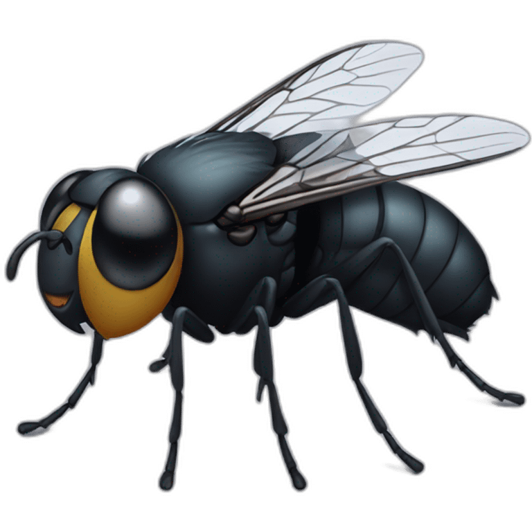 black fly emoji