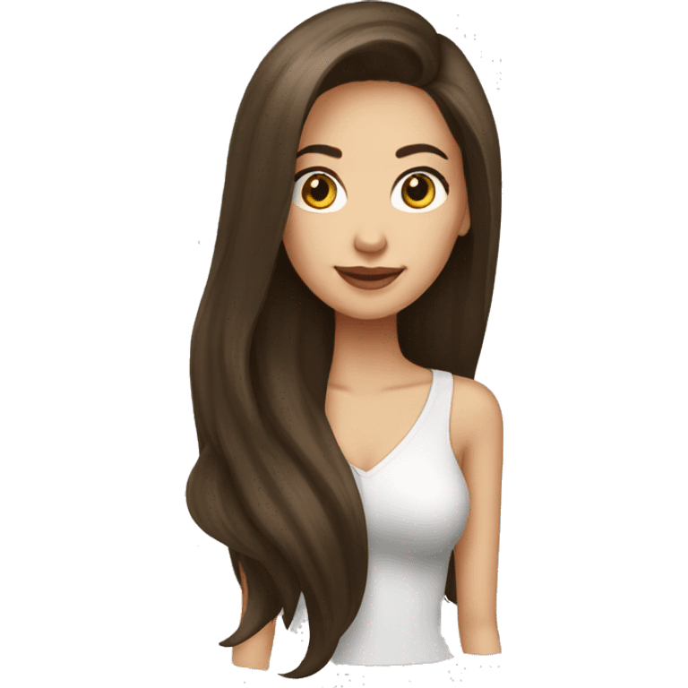 Brunette-girl-long-hair-old-money-fashion-style emoji