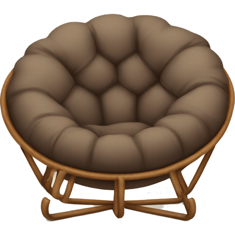 Brown papasan chair cosy emoji