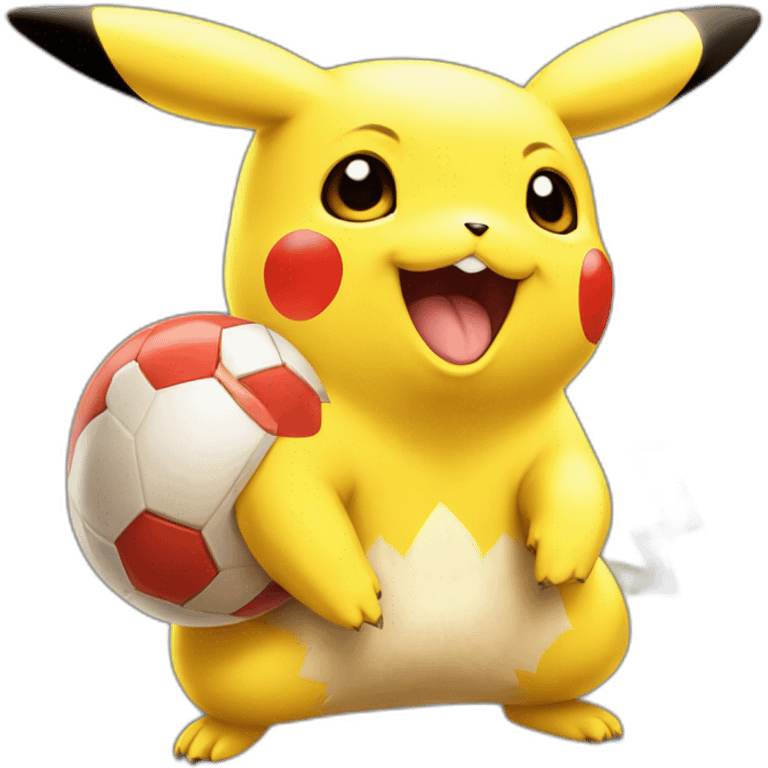 pikachu avec une pokeball emoji