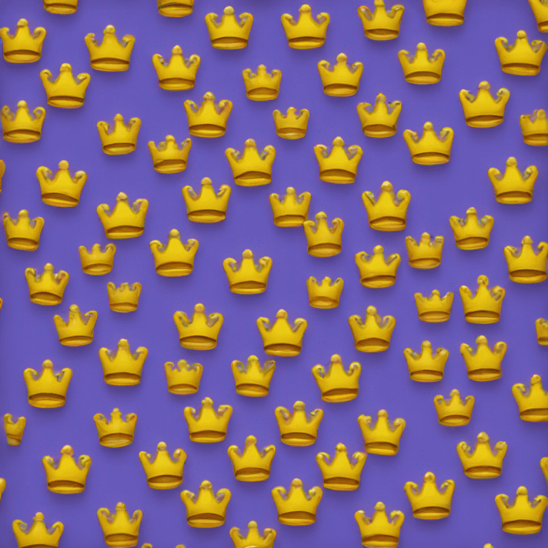 Crown with lining  emoji