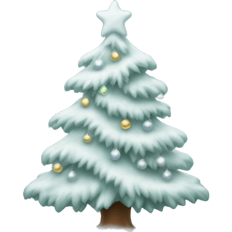 Frosted Christmas tree emoji