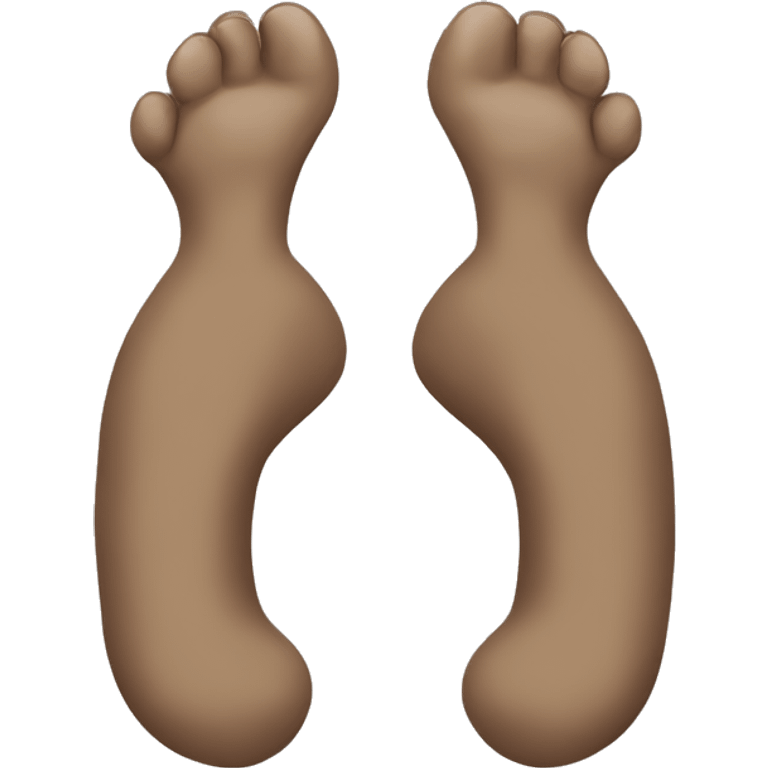 Monkey feet emoji