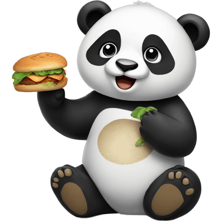 PANDA WITH FOOD  emoji