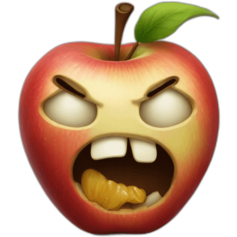 rotten apple emoji