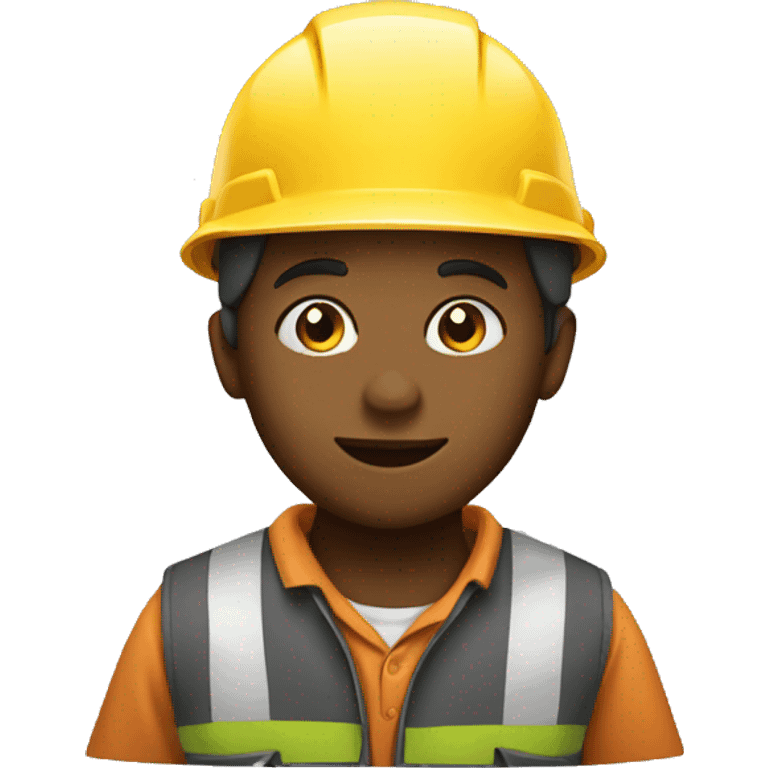 kid working with hard hat emoji