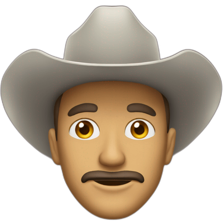 Sombrero de vaquero sin cara emoji