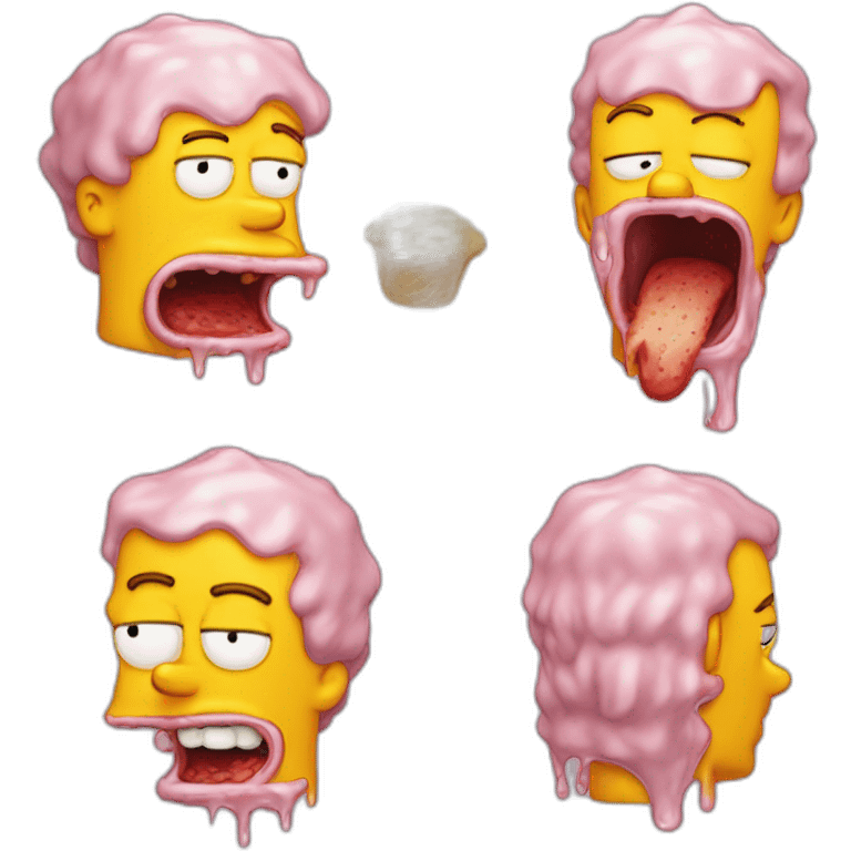 Simpson mange une glace  emoji