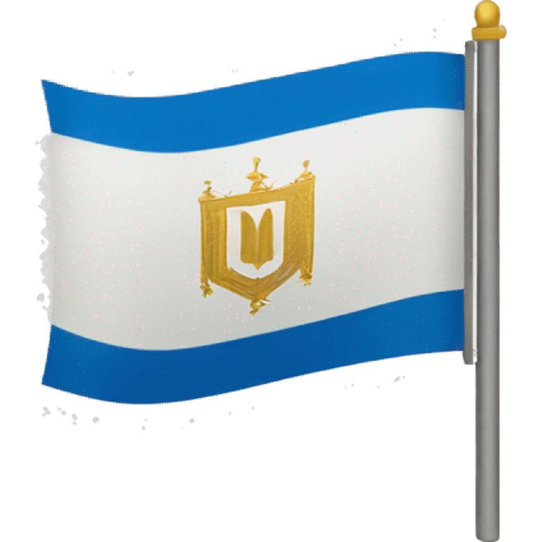 Flag of kingdom of Jerusalem  emoji