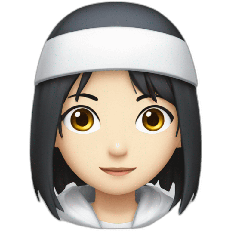 Rukia Kuchiki with engineering white cap emoji