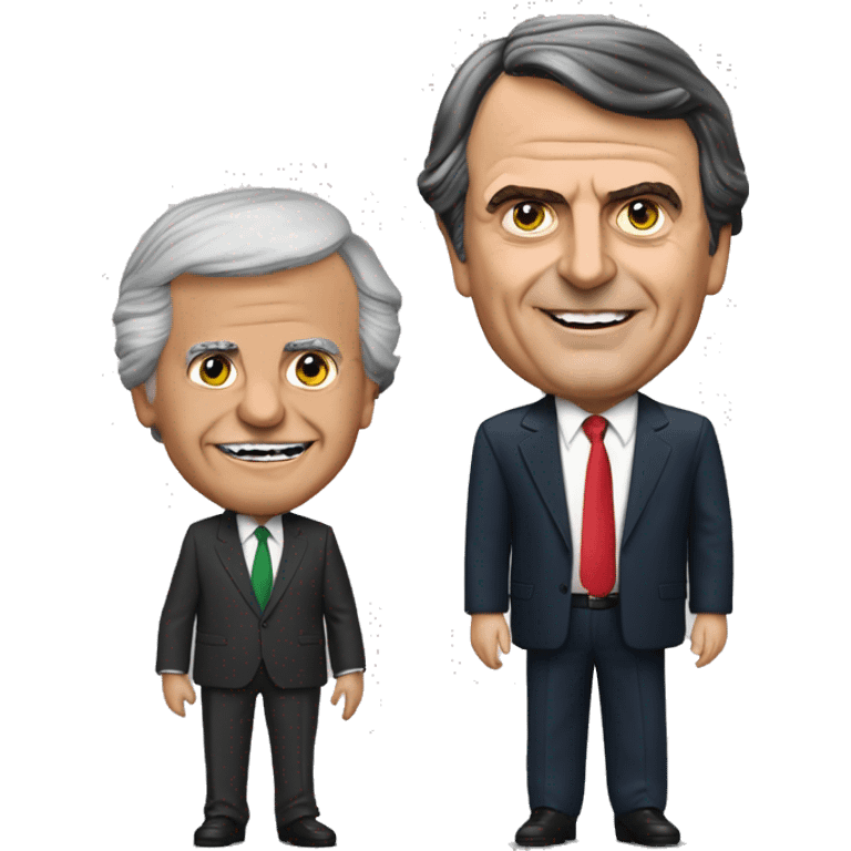 Jair Bolsonaro play with Luiz Inácio Lula da Silva emoji