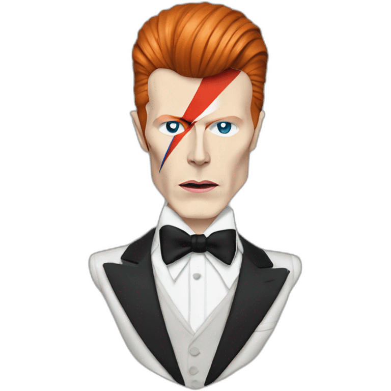 David bowie thin white duke with his suit emoji