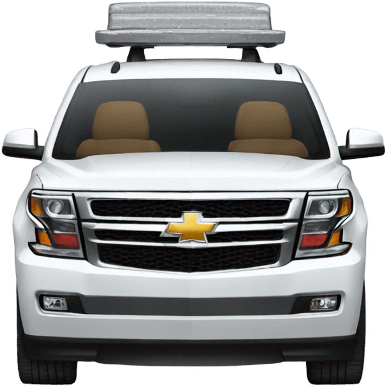 White Chevy tahoe emoji