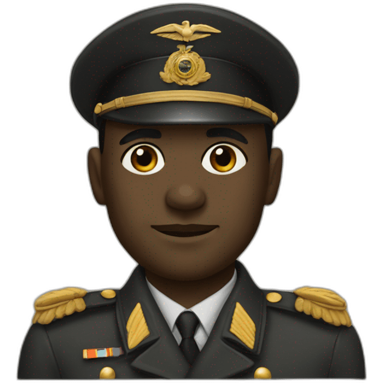 black man as a world war two german general emoji