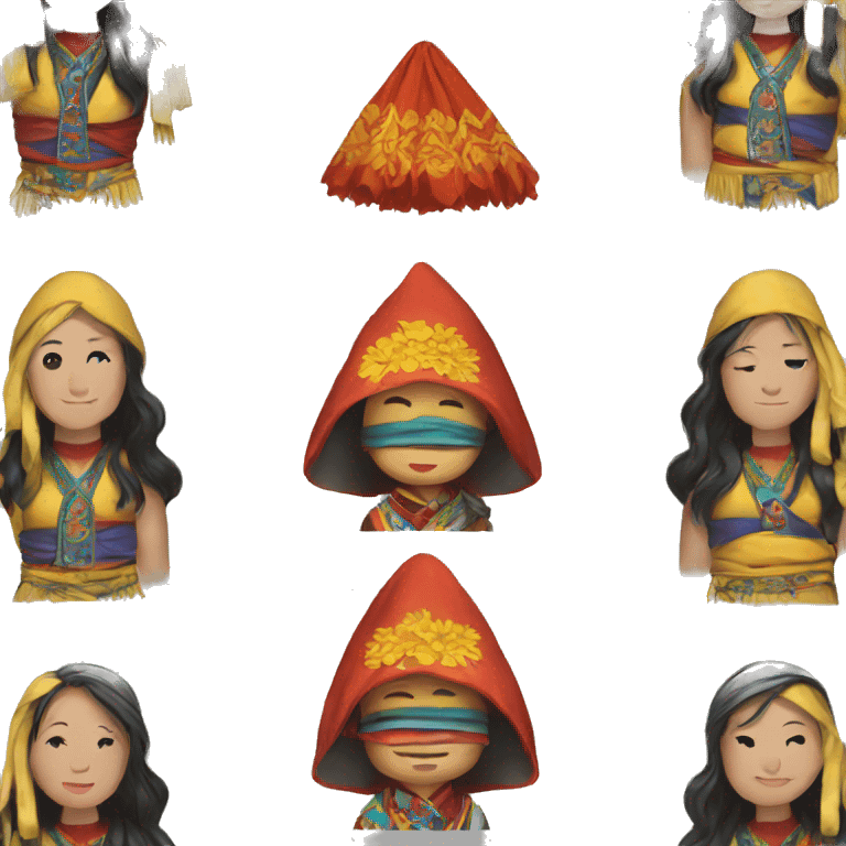 Tibetan clothing emoji