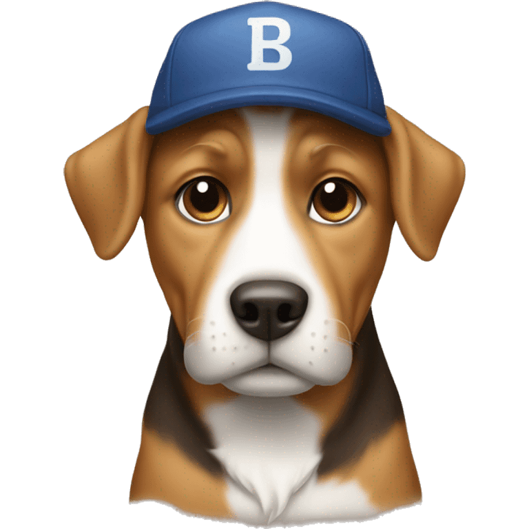 Dog with cap emoji