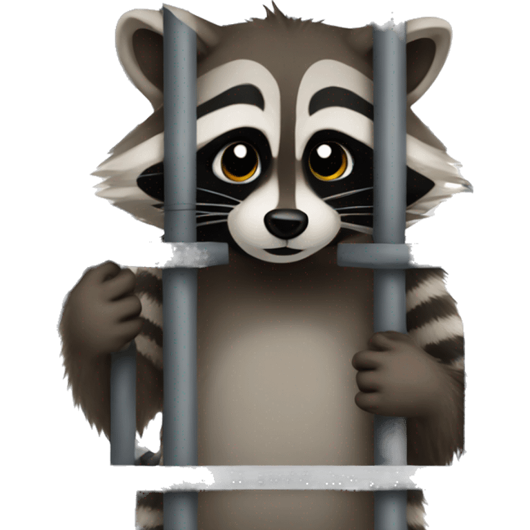 raccoon in jail emoji