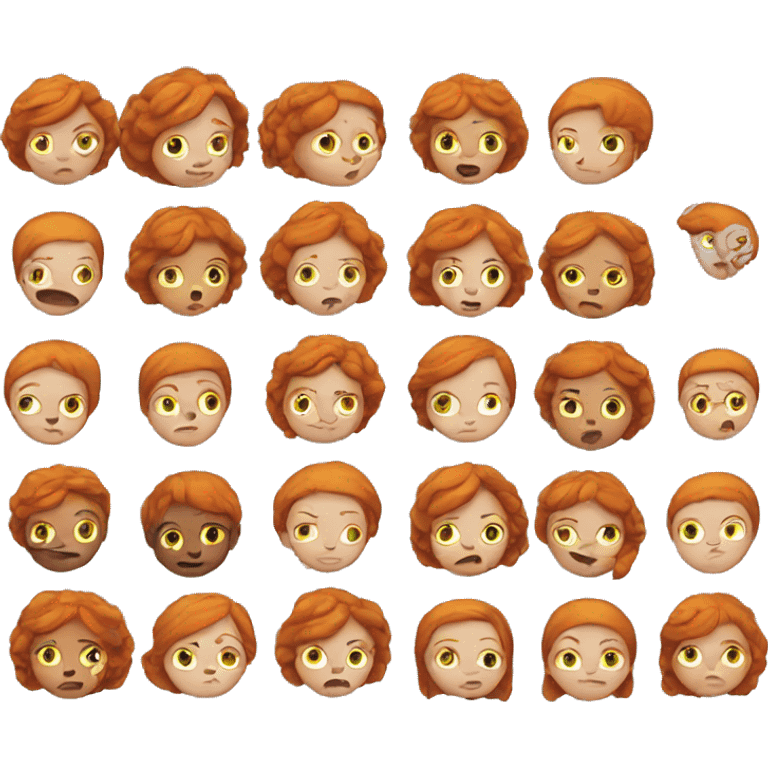 Poor ginger girl  emoji