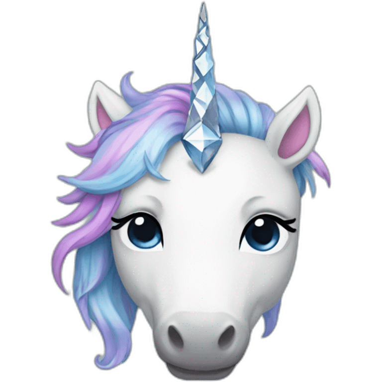 Diamond heart unicorn emoji