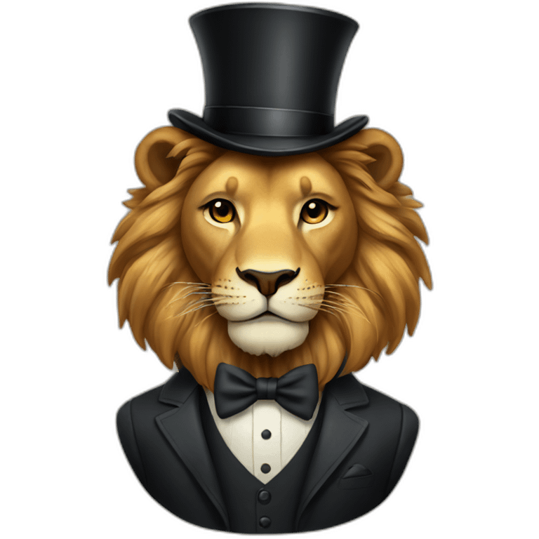 Dapper lion emoji