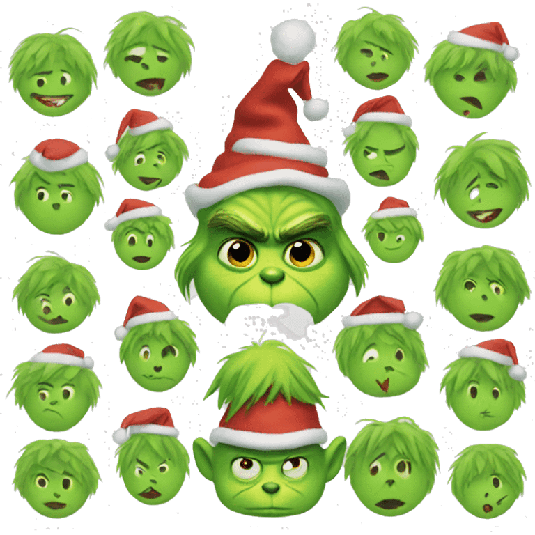 Grinch preppy emoji