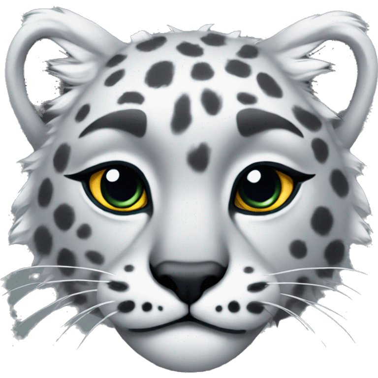 snow leopard  emoji