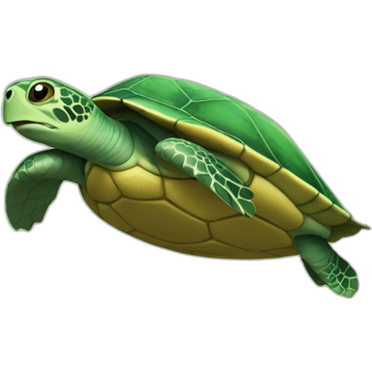 turtle flying emoji