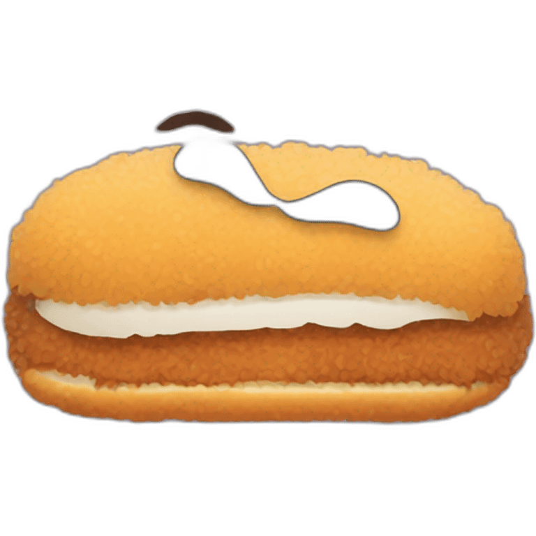 tonkatsu with a moustache emoji