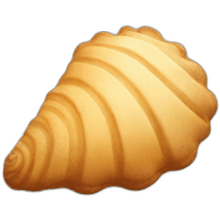 shell-shaped cookie emoji