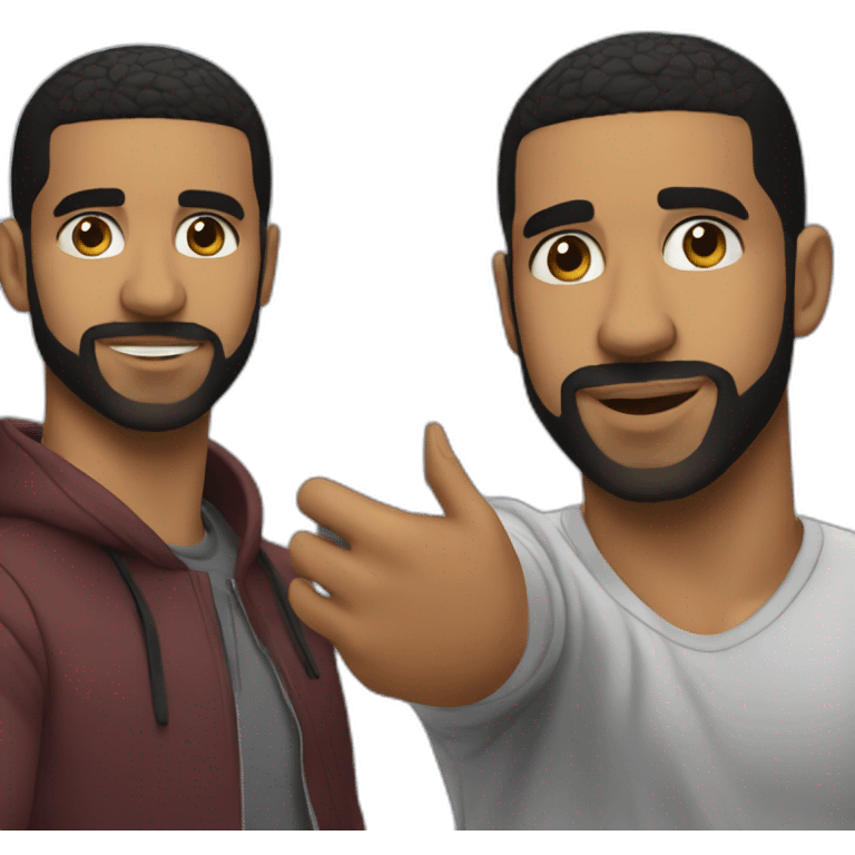 Drake taking a selfie  emoji