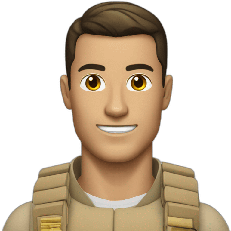 Cristiano-avec-un-beige-glock-17 emoji