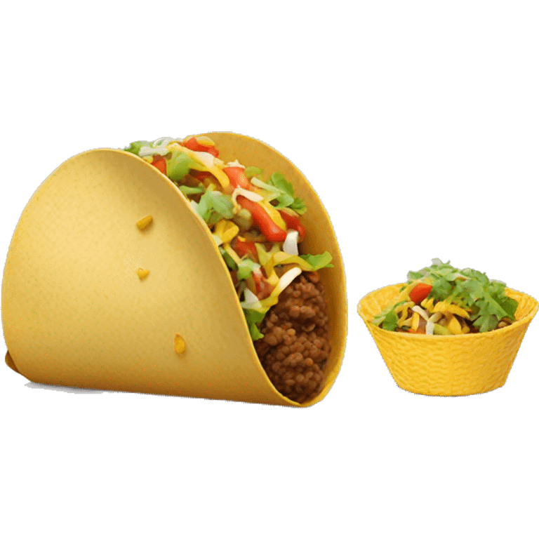 a taco in the bin emoji