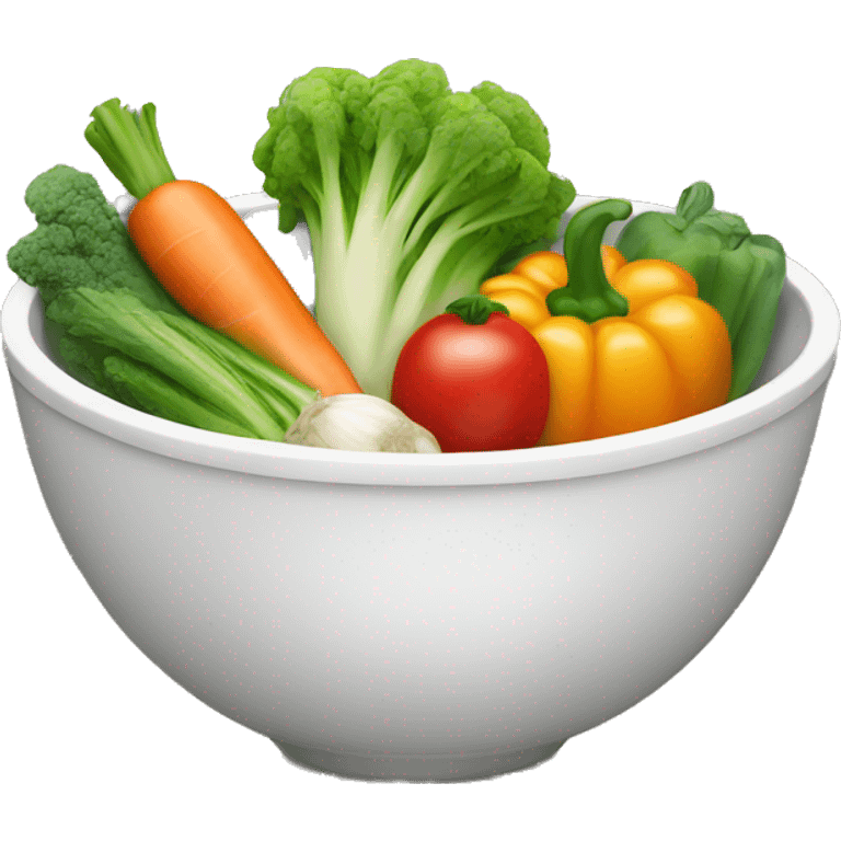 Bowl with vegetables  emoji