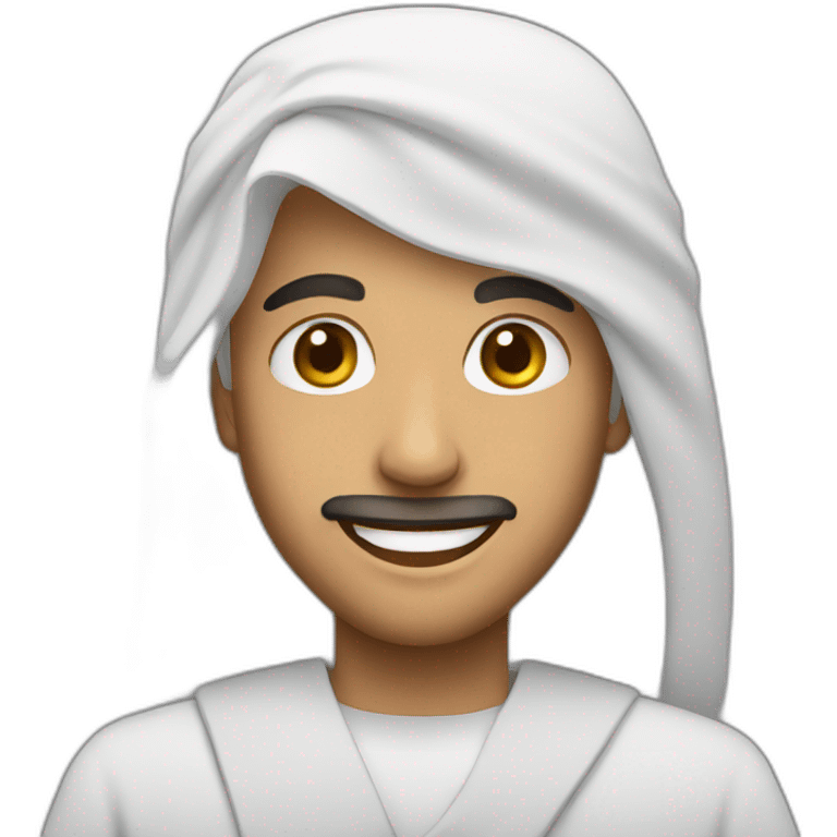 Arab smiling emoji