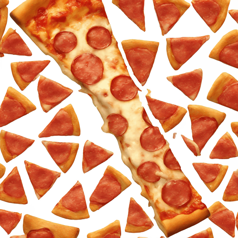 Slice of pizza with eyes and lips emoji