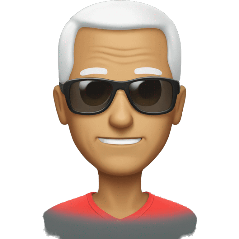 65yo man tennis bald sunglasses  emoji