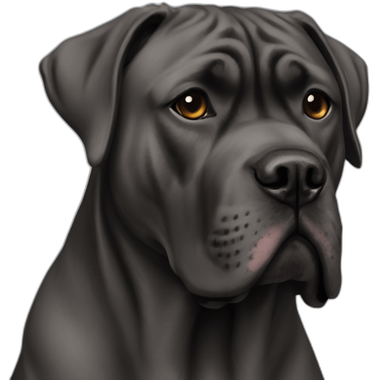 cane corso  without ears emoji